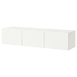 IKEA BESTÅ(295.973.82) Тумба під телевізор з дверцятами, білий/Förvaltare білий