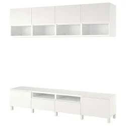 IKEA BESTÅ(394.360.20) тумба під телевізор, білий / Västerviken / Stubbarp білий
