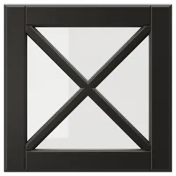IKEA BODBYN(905.686.15) Скляні двері з яру, чорний