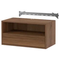 IKEA EKET(095.809.76) Настінна полиця n медіа з капелюхом, коричневий/волоський горіх