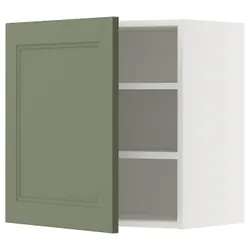 IKEA METOD(195.179.08) настінна шафа з полками, Biały/axstad gria -green