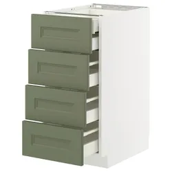 IKEA METOD / MAXIMERA(195.171.97) shast stj 4fr/2n/3śr сіяти, Biały/axstad gria -green