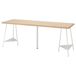 IKEA LAGKAPTEN / TILLSLAG(294.176.49) письмовий стіл, ефект білого дуба / білий