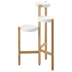 IKEA SATSUMAS (402.581.54) Підставка для квітів, бамбук, білий