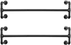 Набір із 2 настінних вішалок для одягу 110 см