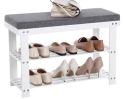 Бамбукова лава для взуття із сидінням