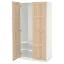 IKEA PAX / BERGSBO(395.006.38) гардероб, білий морений дуб