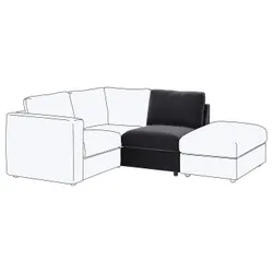 IKEA VIMLE(405.172.61) покриття 1-місної секції, Дюпарп темно-сірий