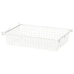 IKEA HJÄLPA(792.134.66) дротяний кошик з висувною напрямною, білий