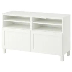 IKEA BESTÅ(495.973.76) Тумба під телевізор з дверцятами, білий/Pipmakare білий