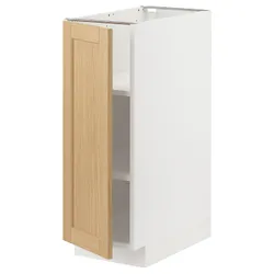 IKEA METOD(295.090.93) підлогова шафа/полиці, білий/Дуб Форсбака