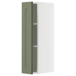 IKEA METOD(395.177.66) настінна шафа з полками, Biały/axstad gria -green