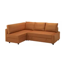IKEA FRIHETEN / KLAGSHAMN(295.202.41) кут із функцією сну, Коричневе -orange землеробство