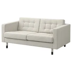 IKEA LANDSKRONA(894.911.32) 2-місний диван, Гуннаред бежевий/чорний/дерево