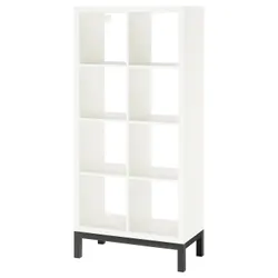 IKEA KALLAX(294.426.20) полиця з опорною рамою, Білий чорний
