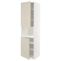 IKEA METOD(694.575.39) шоста висока мікро 2д / пол, білий/Havstorp бежевий