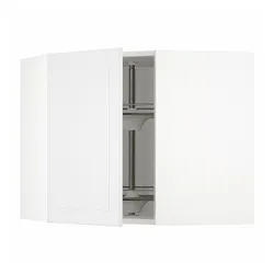 IKEA METOD(394.092.05) кутова навісна шафа з каруселлю, білий/Stensund білий