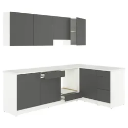 IKEA KNOXHULT(695.814.16) кутова кухня, темно -сірий