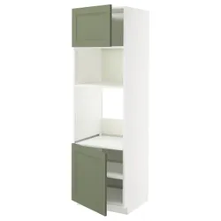 IKEA METOD(095.181.59) SZA St Pie/Mikr 2DR/HALT, Biały/axstad gria -green