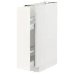 IKEA METOD / MAXIMERA(995.071.42) підлогова шафа/висувне внутрішнє обладнання, білий/Vallstena білий