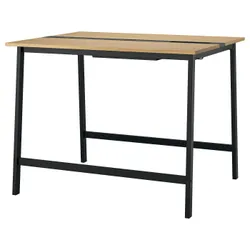IKEA MITTZON(195.334.61) Конференц-стіл, дуб/чорний шпон