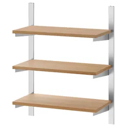 IKEA KUNGSFORS(593.083.47) підвісна штанга з полицями, нержавіюча сталь/зола