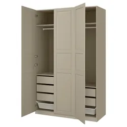 IKEA PAX / TYSSEDAL(496.032.16) Комбінація гардеробу, сірий -рог/сірий
