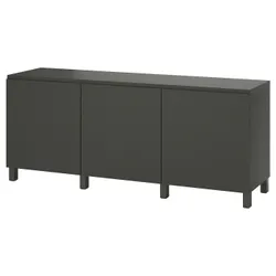 IKEA BESTÅ(795.080.67) комбінація з дверима, темно-сірий/Västerviken/Stubbarp темно-сірий