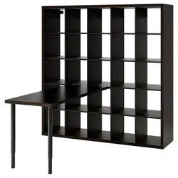 IKEA KALLAX / LAGKAPTEN(094.816.55) стіл, Czarny/czarnybrąz