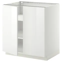 IKEA METOD(894.587.50) stj шафа / полиці / 2 двер, білий / Ringhult білий