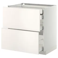 IKEA METOD / MAXIMERA (599.159.29) sz stj 2fr / 2n / wed / w szu, білий / Veddinge білий