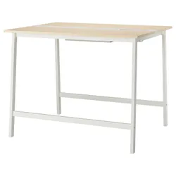 IKEA MITTZON(095.334.52) Конференц-стіл, береза/білий шпон