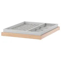 IKEA KOMPLEMENT(992.494.74) висувна полиця зі вставкою, білий морений дуб