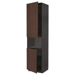IKEA METOD(894.671.94) шоста висока мікро 2д / пол, чорний/Sinarp коричневий