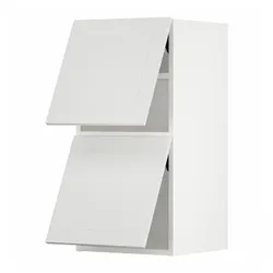 IKEA METOD(294.092.15) горизонтальна шафа 2 дверцята відкриваються сенсорні, білий/Stensund білий
