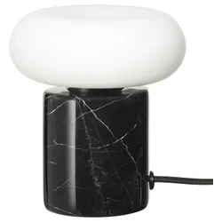 IKEA MARKFROST / MOLNART(495.826.24) Настільна лампа з лампочкою, Чорний/Чорний мармур