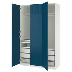IKEA PAX / FYRUDDEN(495.817.71) Комбінація гардеробу, білий/синій