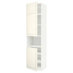 IKEA METOD(694.566.48) шоста висока мікро 2д / пол, білий/Bodbyn крем