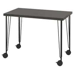 IKEA LINNMON / KRILLE(895.096.98) стіл, Czarnobrąz/чорний