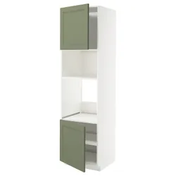 IKEA METOD(295.178.75) SZA St Pie/Mikr 2DR/HALT, Biały/axstad gria -green