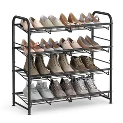 Металеві стелажі для взуття 4 рівні