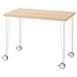 IKEA LINNMON / KRILLE(594.163.61) письмовий стіл, ефект білого дуба / білий