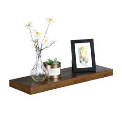 Сільська стіна полиця 60 см коричневий