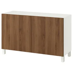IKEA BESTÅ(896.121.91) Поєднання з дверима, Biały/lappviken/stubbarp Walnut