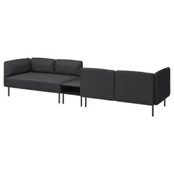 IKEA LILLEHEM(695.362.35) 4-OS-диван-модуль з бічним столом, Gunnared темно -сірий/метал