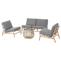 IKEA TVARÖ / FRÖSÖN(195.857.04) Набір для 4 людей, зовні, темно -сірий