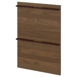 IKEA METOD(895.744.91) 2 фронти для посудомийної машини, Швидка темно -коричневого попелу Stensta