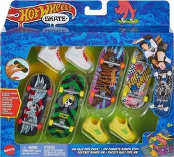 Набір скейтбордів HOT WHEELS Skate Fingerskate, 4 скейтборди + взуття HVM14