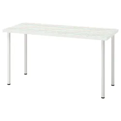 IKEA LAGKAPTEN / ADILS(295.827.76) стіл, Різнокольорова/біла решітка