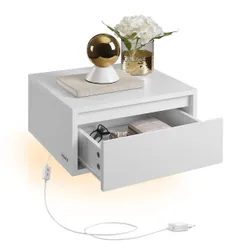 Повісити столик за приліжковою з білою лампою